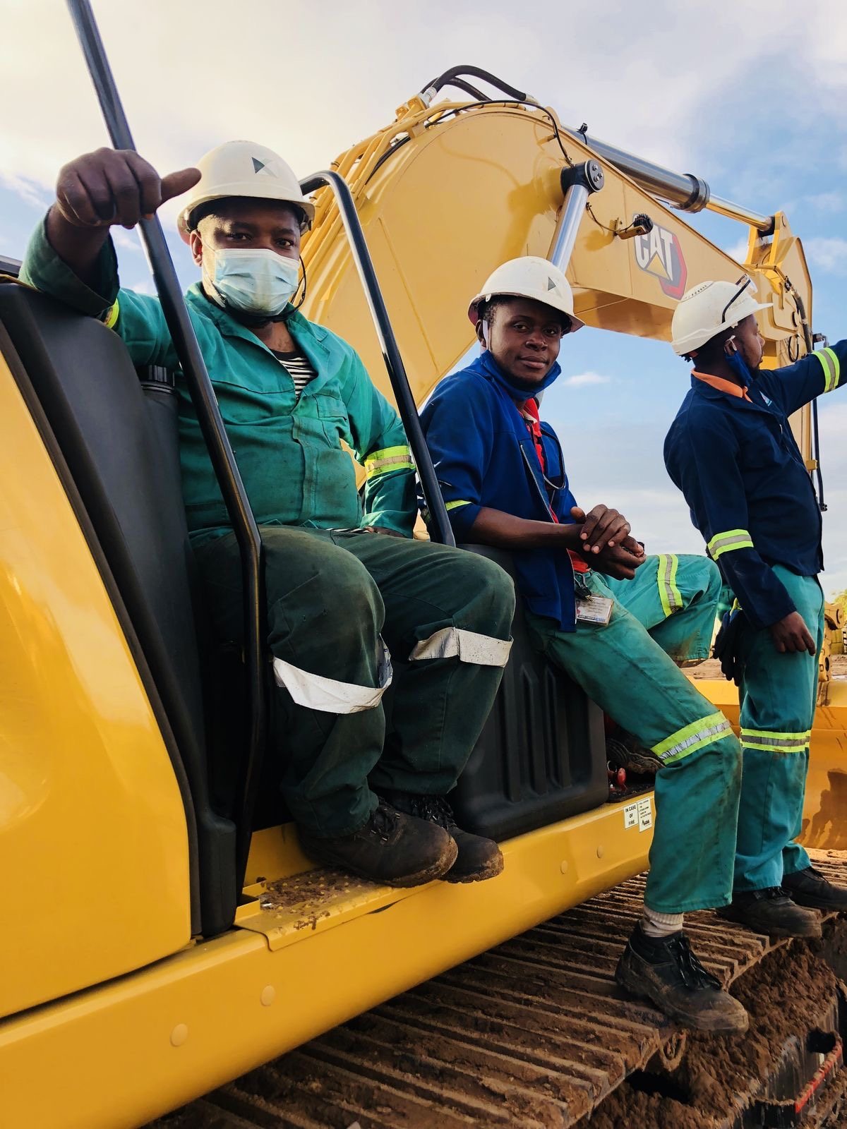 PPE-equipped team on site